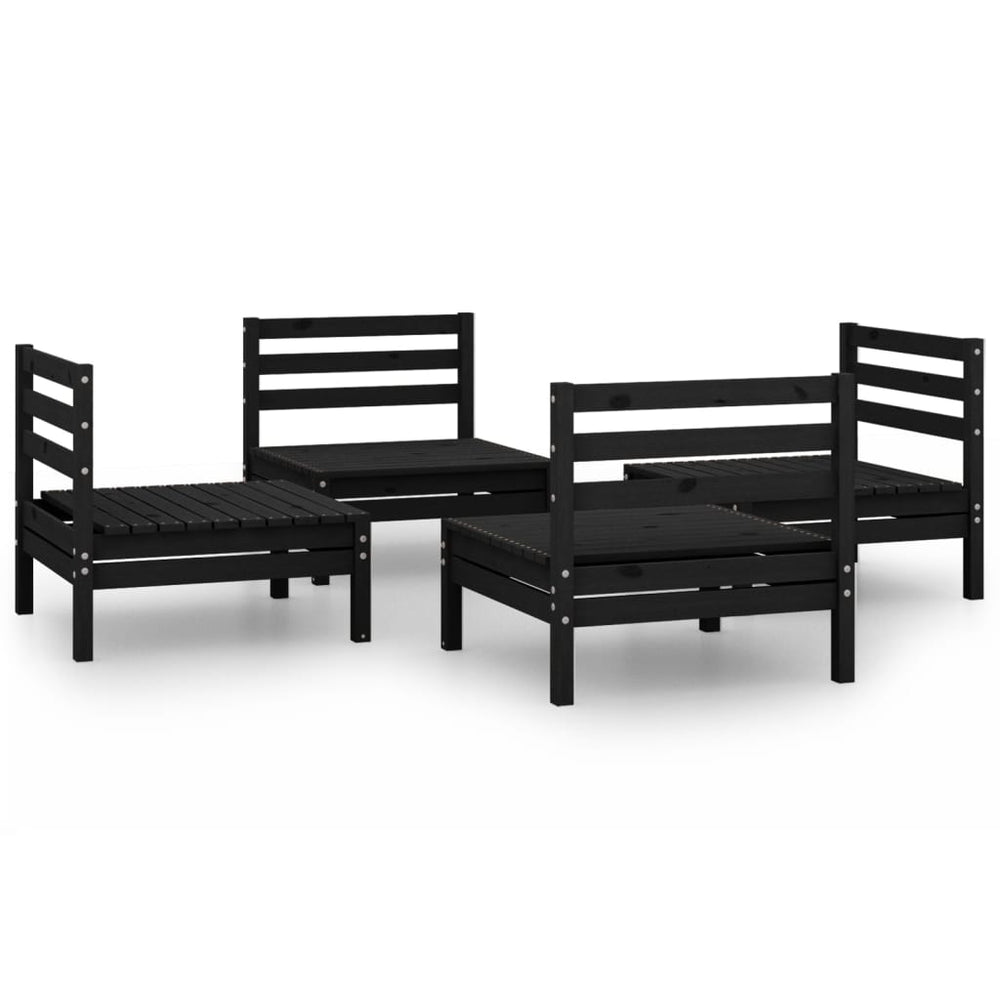 Set Mobilier De Grădină, 4 Piese, , Lemn Masiv De Pin