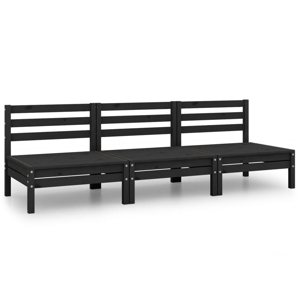 Set Mobilier De Grădină, 3 Piese, , Lemn Masiv De Pin