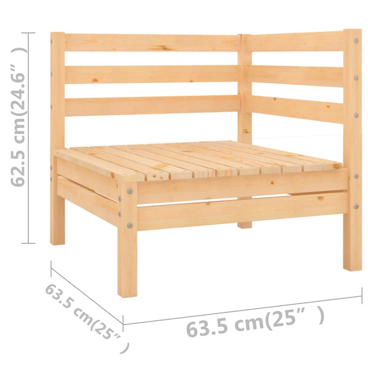 Set Mobilier De Grădină, 6 Piese, Lemn Masiv De Pin