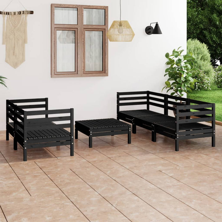 Set Mobilier De Grădină, 6 Piese, Lemn Masiv De Pin