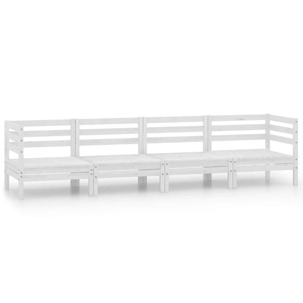 Set Mobilier De Grădină, 4 Piese, , Lemn Masiv De Pin