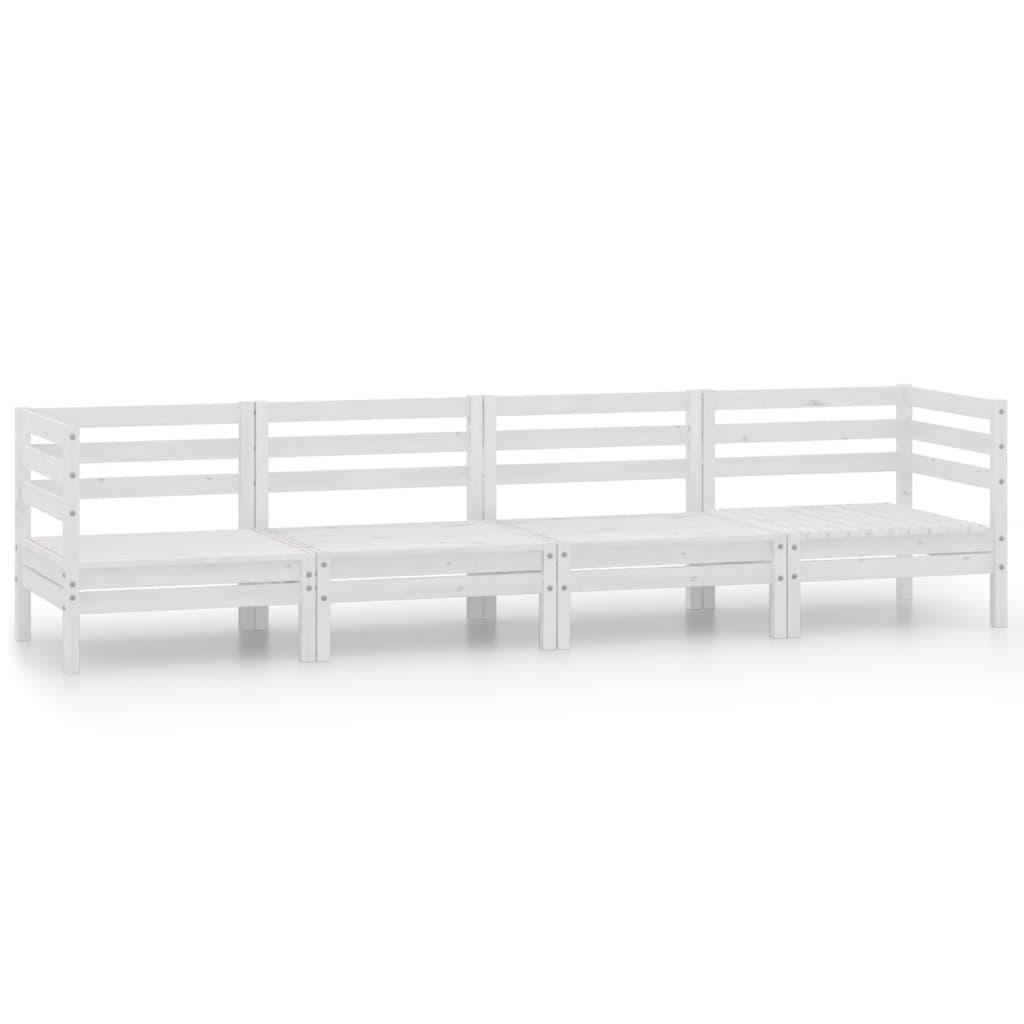 Set Mobilier De Grădină, 4 Piese, , Lemn Masiv De Pin
