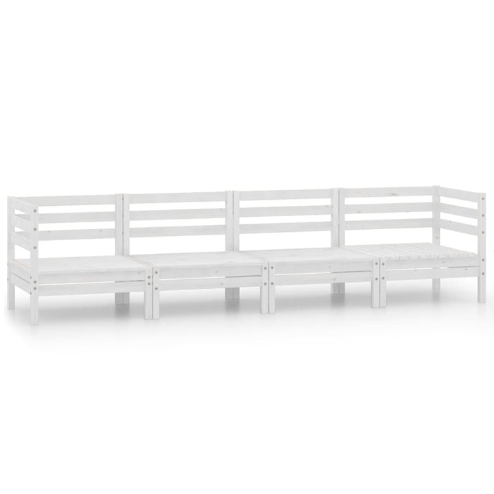 Set Mobilier De Grădină, 4 Piese, , Lemn Masiv De Pin
