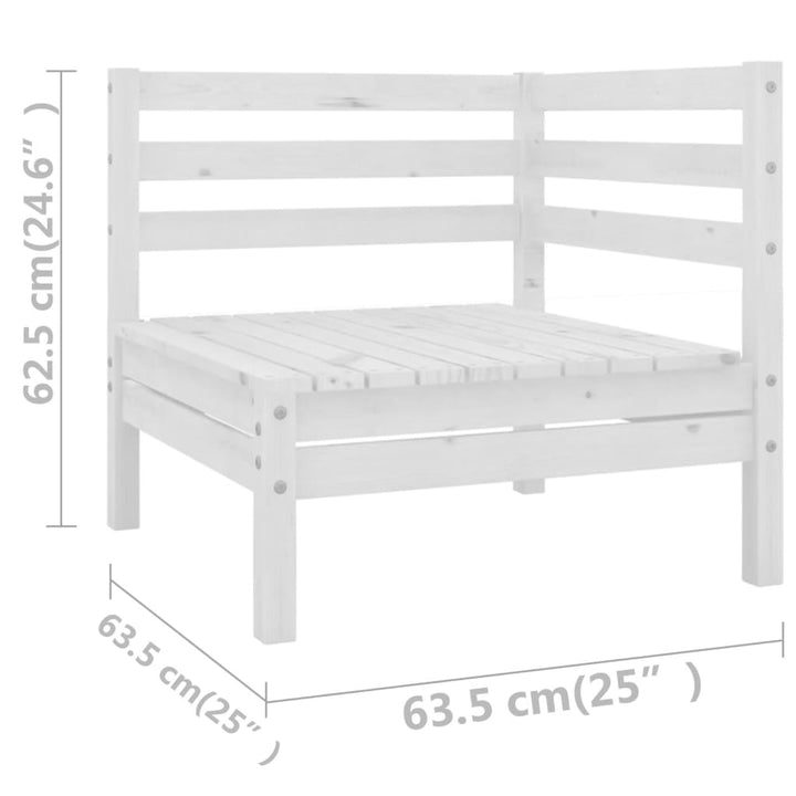 Set Mobilier De Grădină, 9 Piese, , Lemn Masiv De Pin
