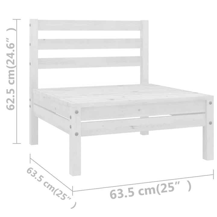 Set Mobilier De Grădină, 9 Piese, , Lemn Masiv De Pin