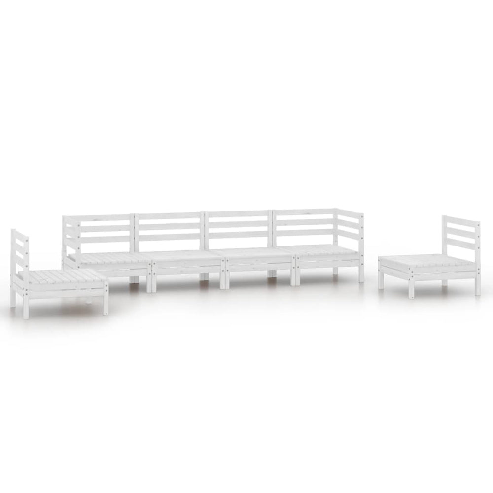 Set Mobilier De Grădină, 6 Piese, , Lemn Masiv De Pin