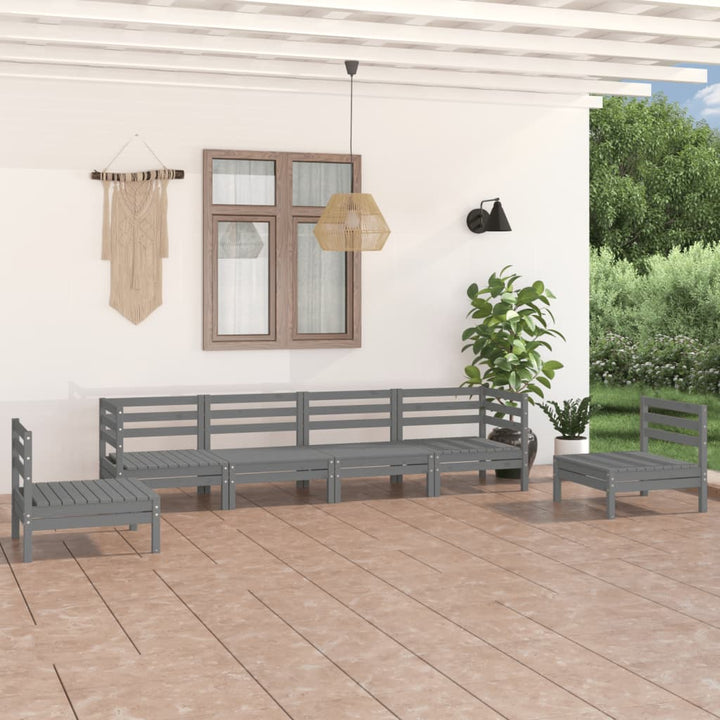 Set Mobilier De Grădină, 6 Piese, , Lemn Masiv De Pin