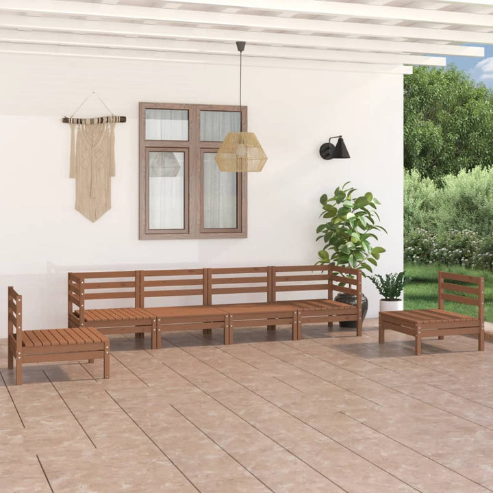 Set Mobilier De Grădină, 6 Piese, , Lemn Masiv De Pin