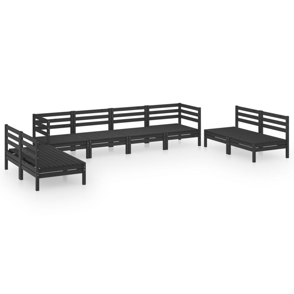Set Mobilier De Grădină, 8 Piese, , Lemn Masiv De Pin