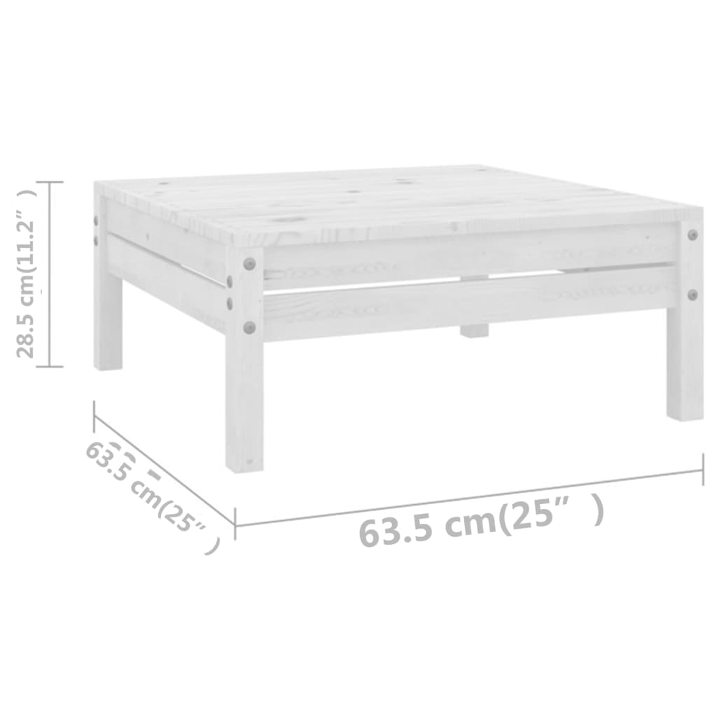 Set Mobilier De Grădină, 7 Piese, , Lemn Masiv De Pin