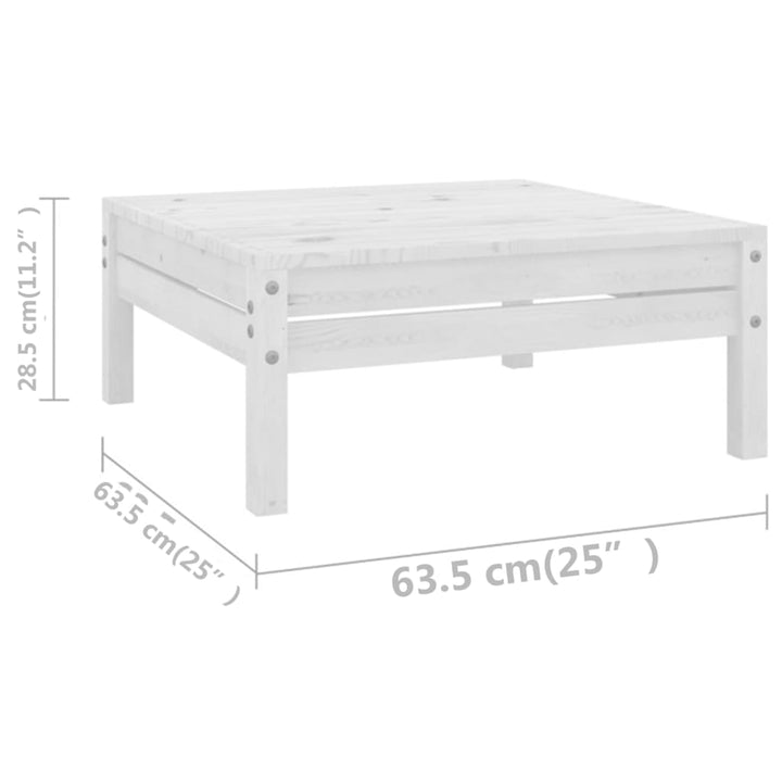 Set Mobilier De Grădină, 7 Piese, , Lemn Masiv De Pin