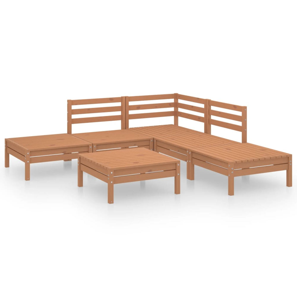 Set Mobilier De Grădină, 6 Piese, , Lemn Masiv De Pin