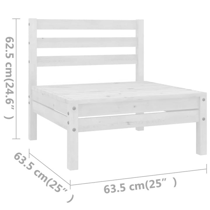 Set Mobilier De Grădină, 8 Piese, , Lemn Masiv De Pin