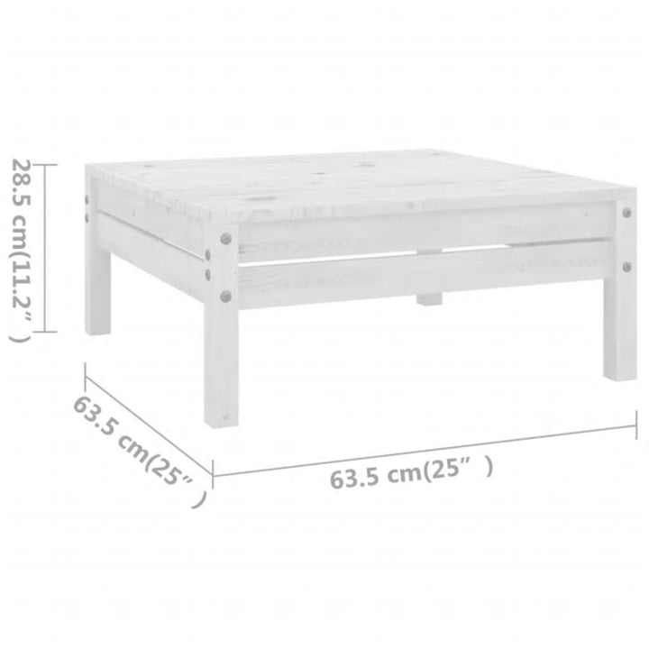 Set Mobilier De Grădină, 8 Piese, , Lemn Masiv De Pin