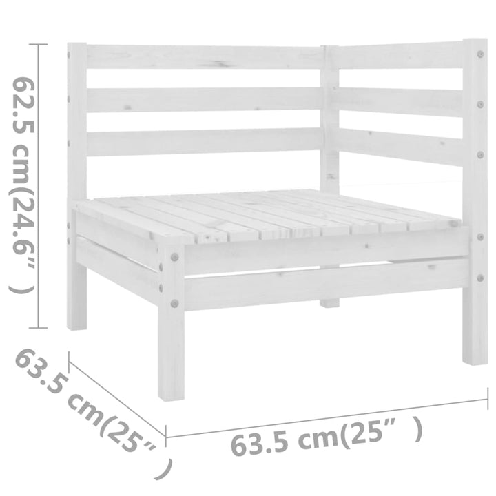 Set Mobilier De Grădină, 8 Piese, , Lemn Masiv De Pin