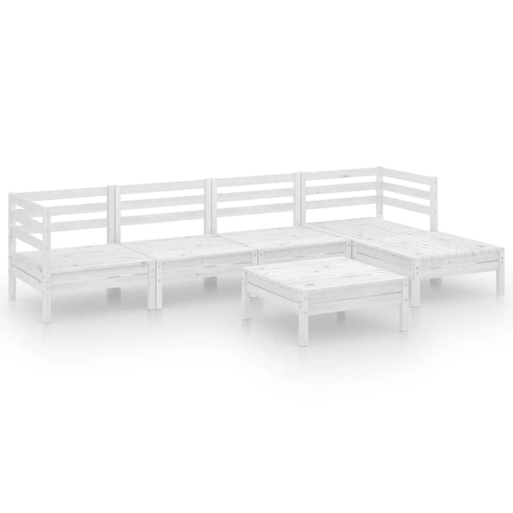 Set Mobilier De Grădină, 6 Piese, , Lemn Masiv De Pin