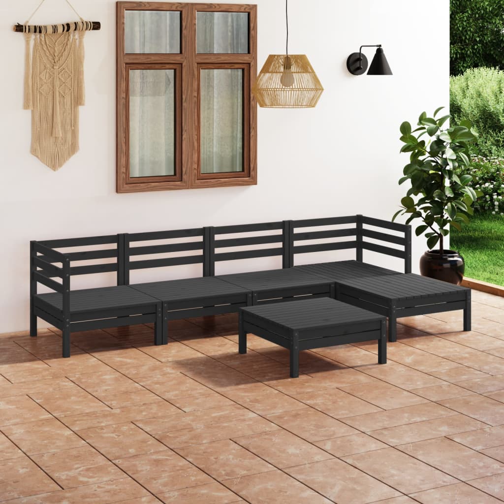 Set Mobilier De Grădină, 6 Piese, , Lemn Masiv De Pin
