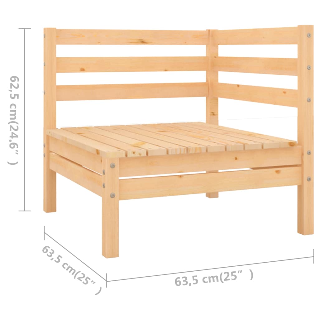 Set Mobilier De Grădină, 5 Piese, Lemn Masiv De Pin