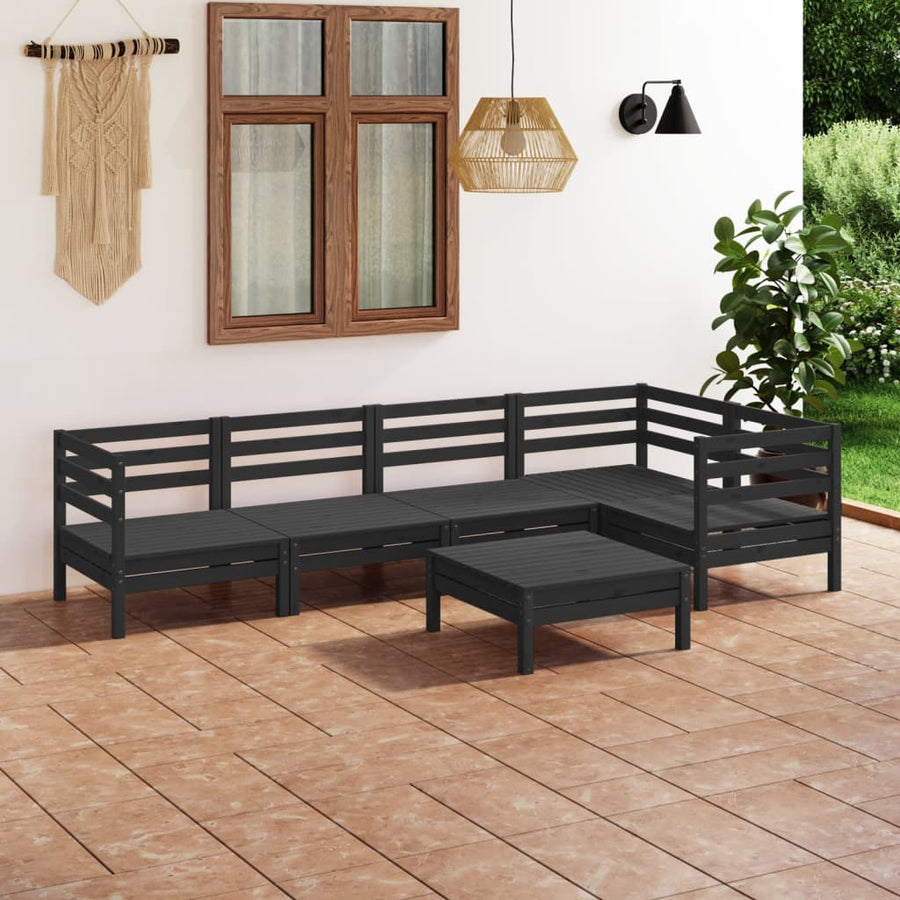 Set Mobilier De Grădină, 6 Piese, , Lemn Masiv De Pin