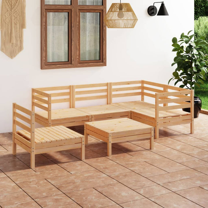 Set Mobilier De Grădină, 6 Piese, , Lemn Masiv De Pin