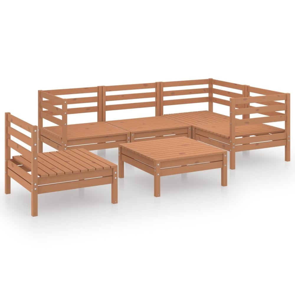 Set Mobilier De Grădină, 6 Piese, , Lemn Masiv De Pin