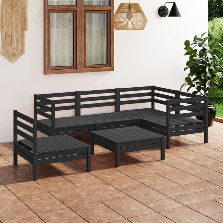 Set Mobilier De Grădină, 6 Piese, , Lemn Masiv De Pin