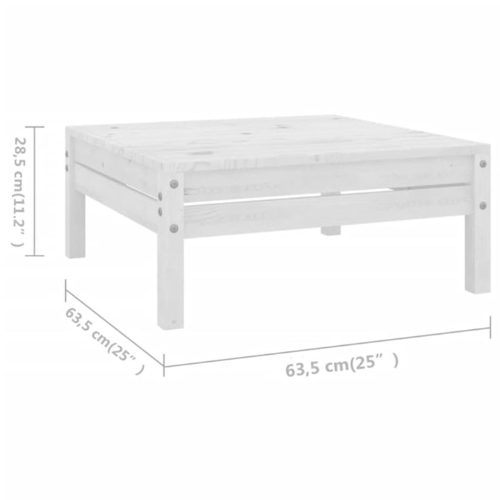 Set Mobilier De Grădină, 8 Piese, , Lemn Masiv De Pin