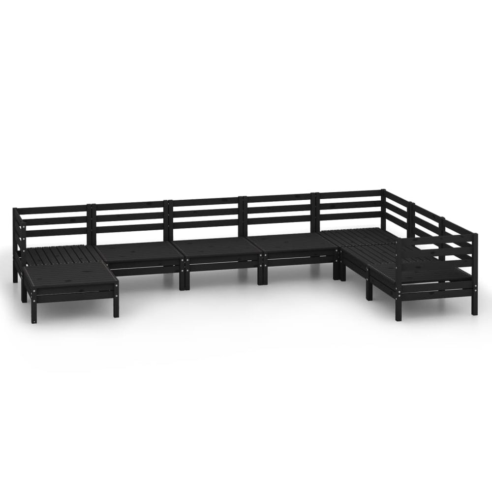 Set Mobilier De Grădină, 8 Piese, , Lemn Masiv De Pin