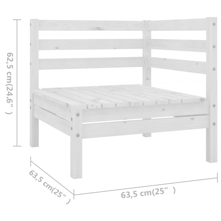 Set Mobilier De Grădină, 8 Piese, , Lemn Masiv De Pin