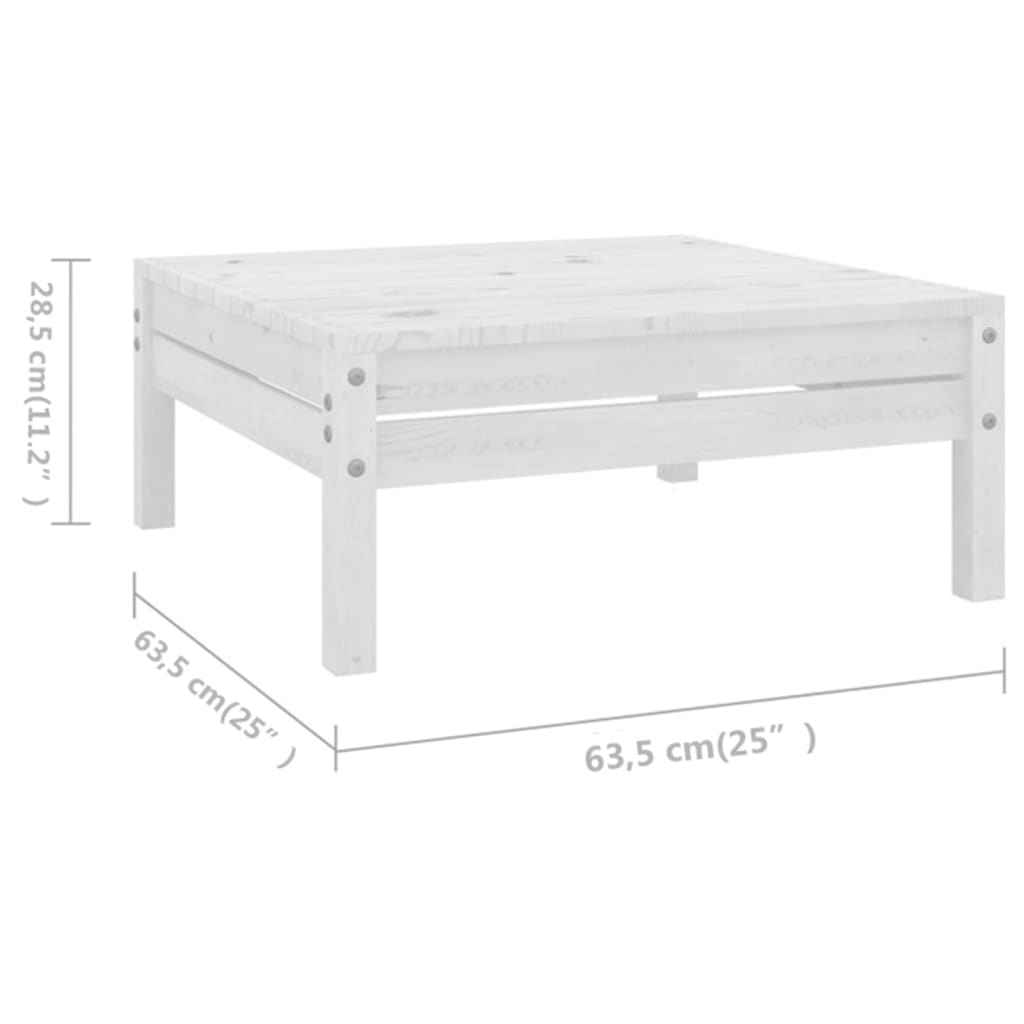 Set Mobilier De Grădină, 8 Piese, , Lemn Masiv De Pin