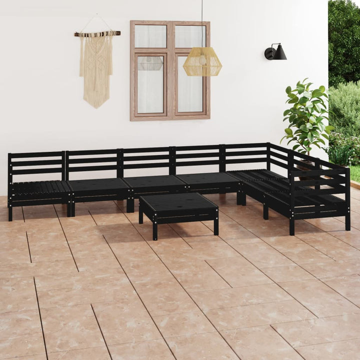 Set Mobilier De Grădină, 8 Piese, , Lemn Masiv De Pin