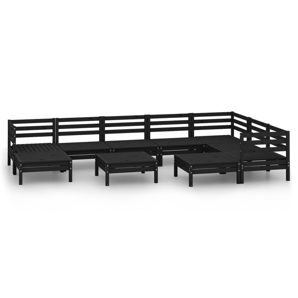 Set Mobilier De Grădină, 10 Piese, , Lemn Masiv De Pin