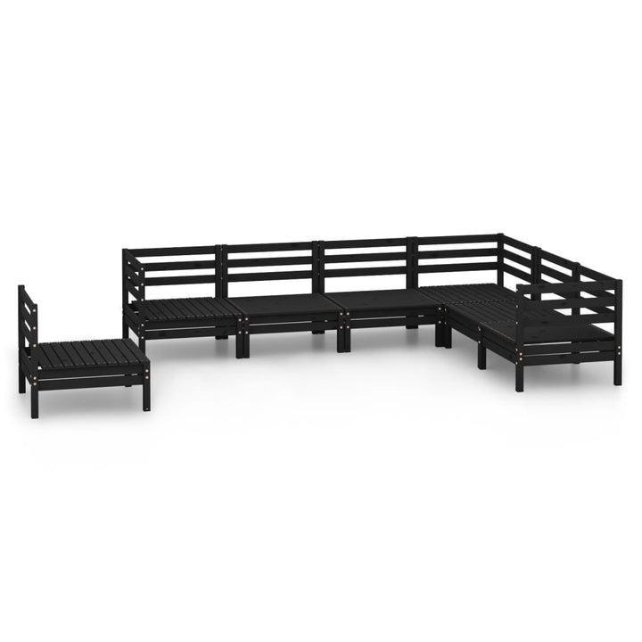 Set Mobilier De Grădină, 7 Piese, , Lemn Masiv De Pin