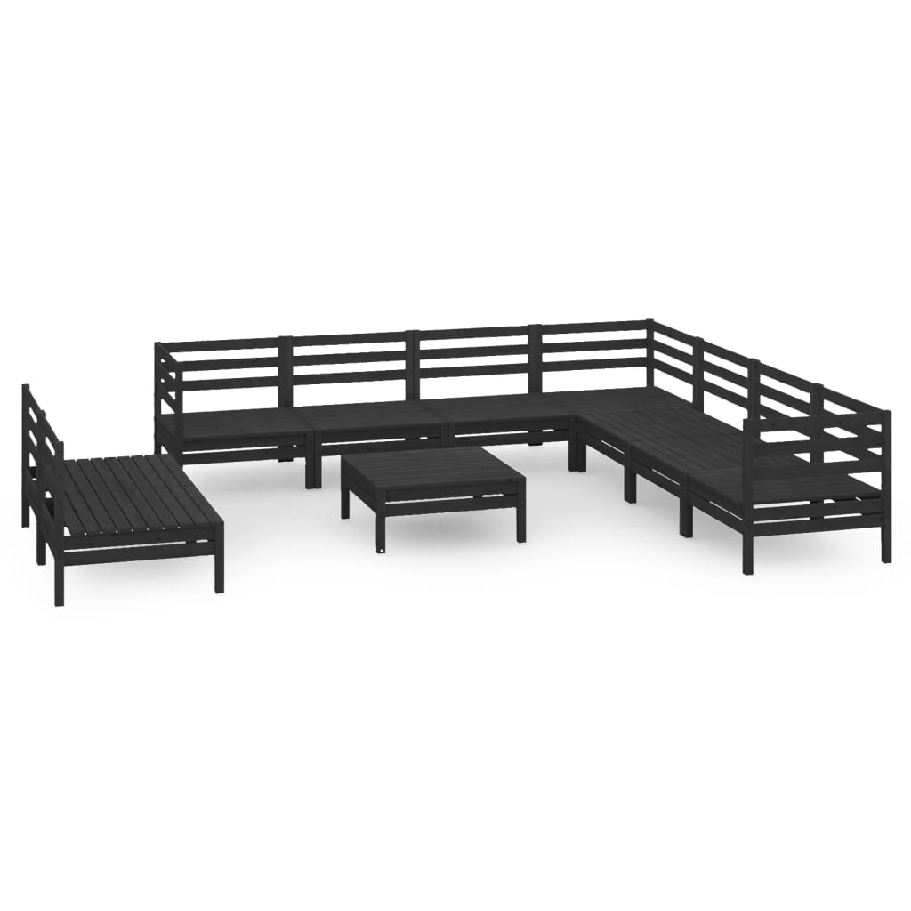 Set Mobilier De Grădină, 10 Piese, , Lemn Masiv De Pin