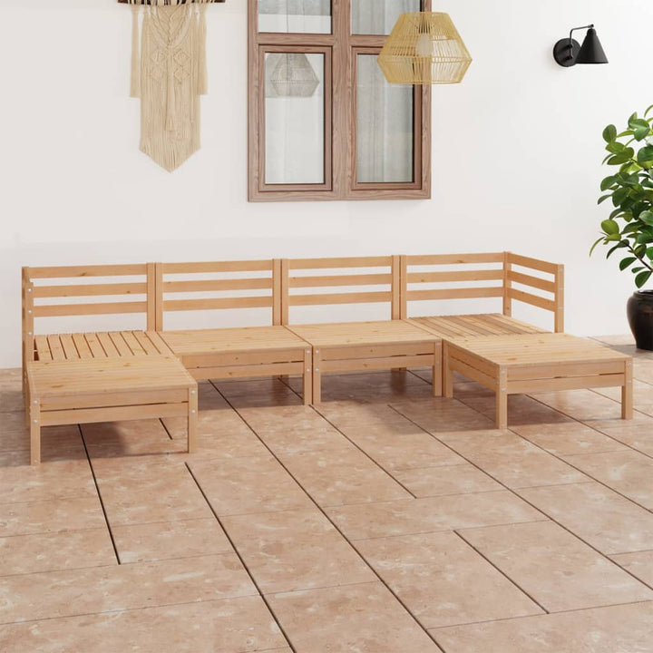 Set Mobilier De Grădină, 6 Piese, , Lemn Masiv De Pin