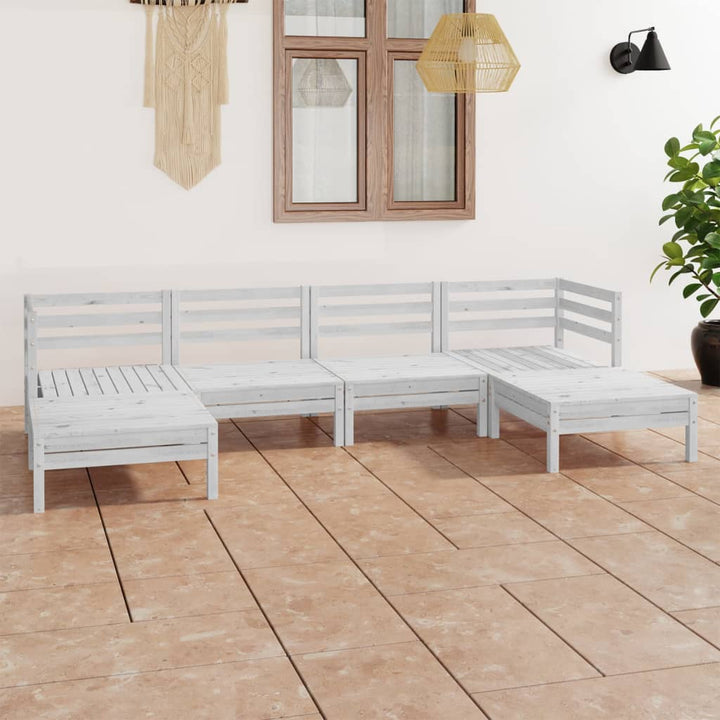 Set Mobilier De Grădină, 6 Piese, , Lemn Masiv De Pin