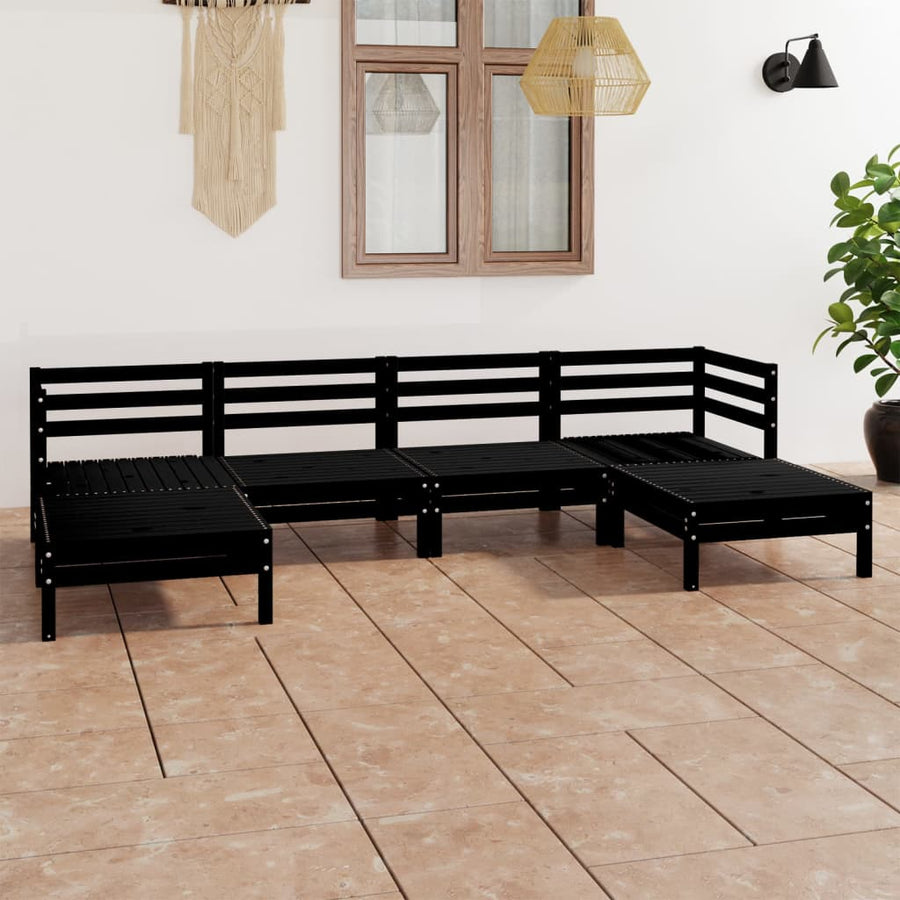 Set Mobilier De Grădină, 6 Piese, , Lemn Masiv De Pin