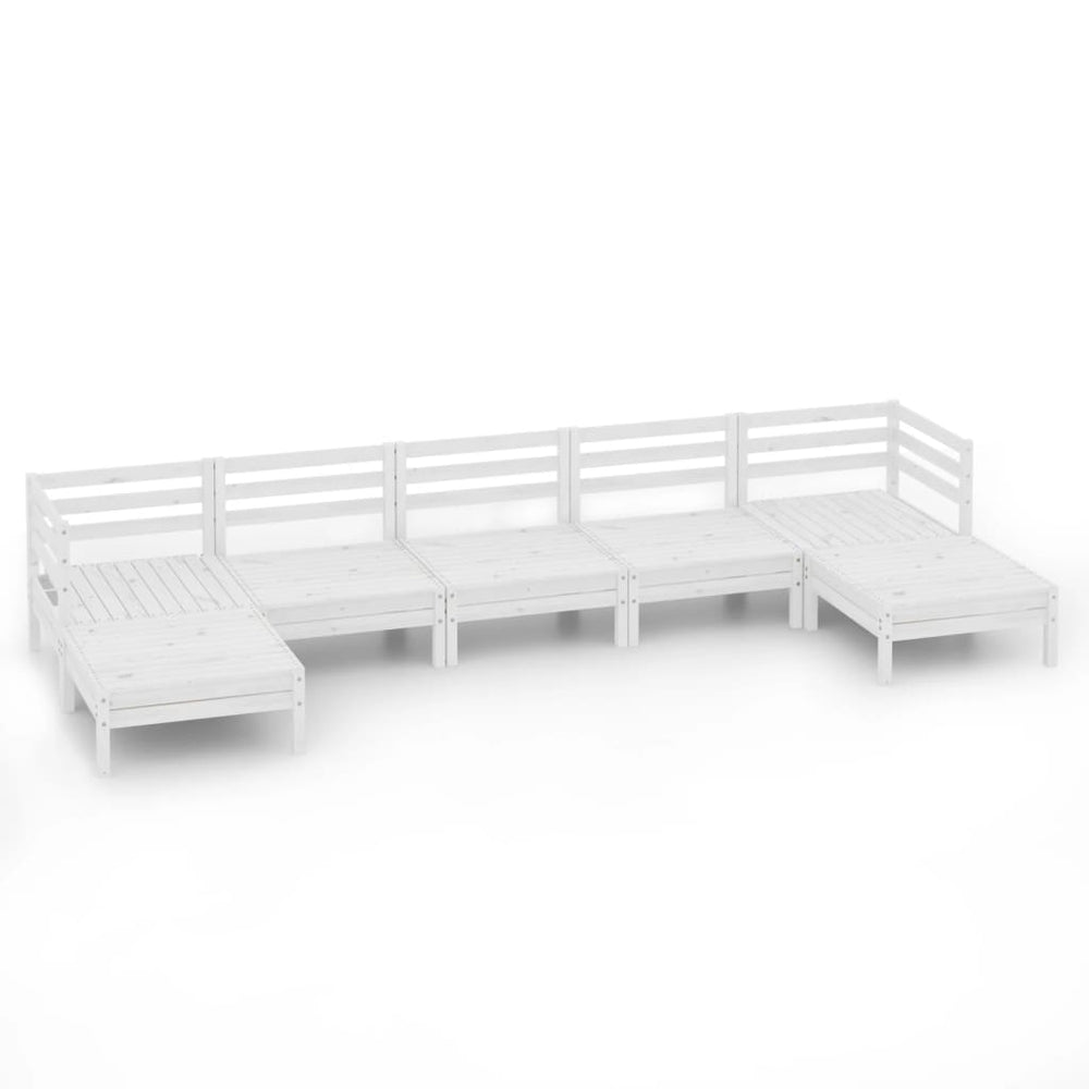 Set Mobilier De Grădină, 7 Piese, , Lemn Masiv De Pin