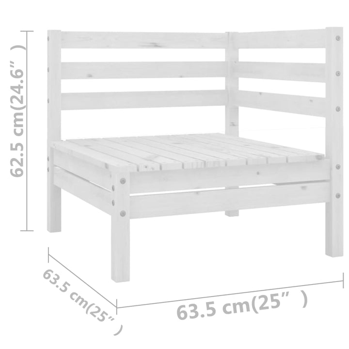 Set Mobilier De Grădină, 7 Piese, , Lemn Masiv De Pin
