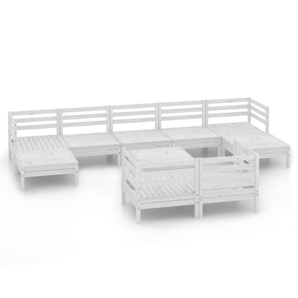 Set Mobilier De Grădină, 10 Piese, , Lemn Masiv De Pin
