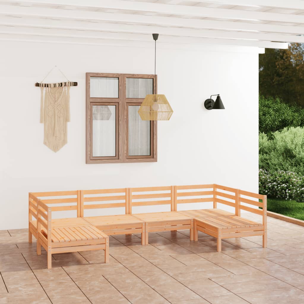 Set Mobilier De Grădină, 6 Piese, , Lemn Masiv De Pin