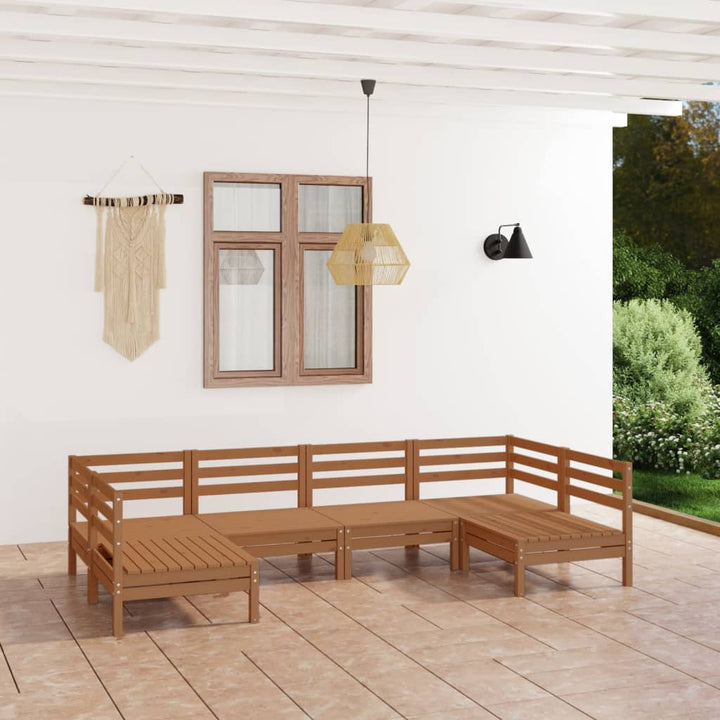 Set Mobilier De Grădină, 6 Piese, , Lemn Masiv De Pin