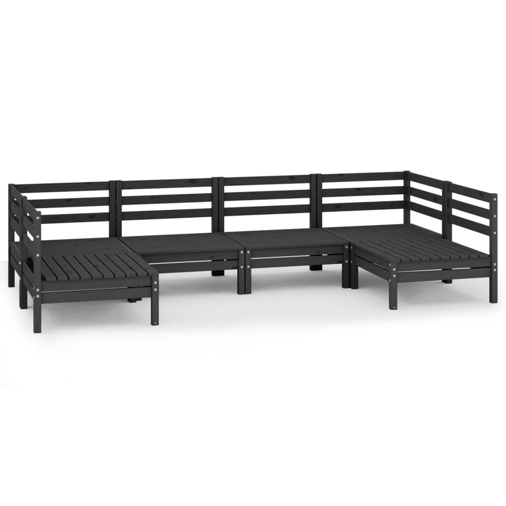 Set Mobilier De Grădină, 6 Piese, , Lemn Masiv De Pin