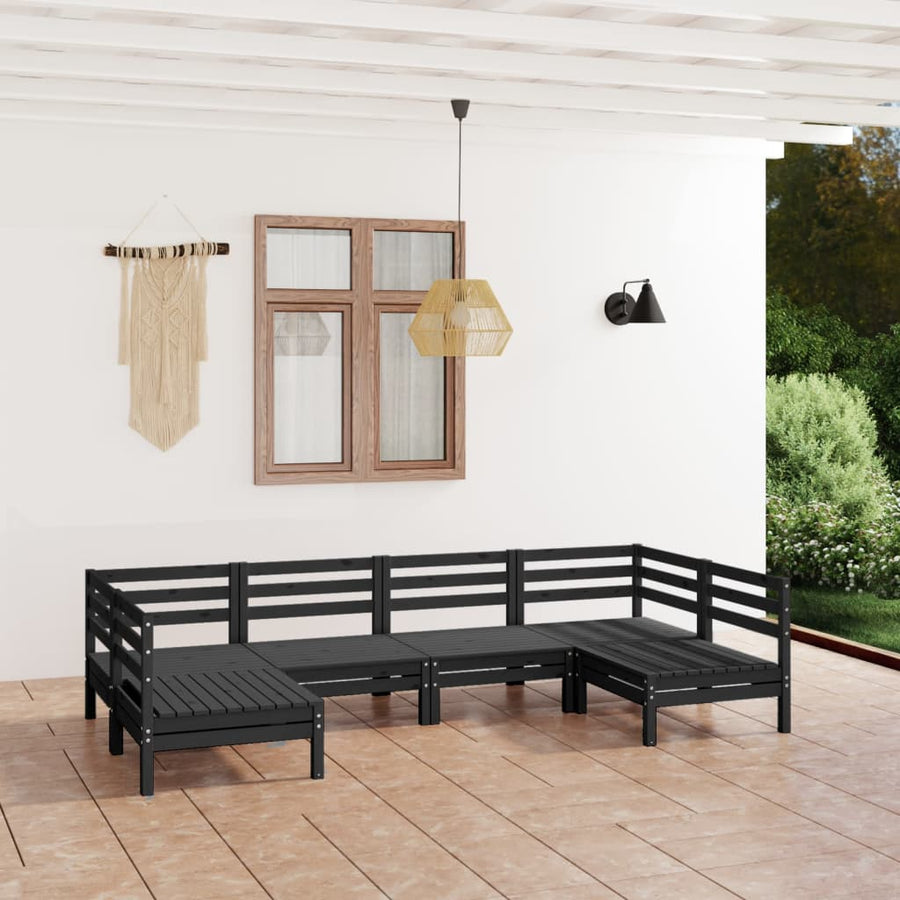 Set Mobilier De Grădină, 6 Piese, , Lemn Masiv De Pin