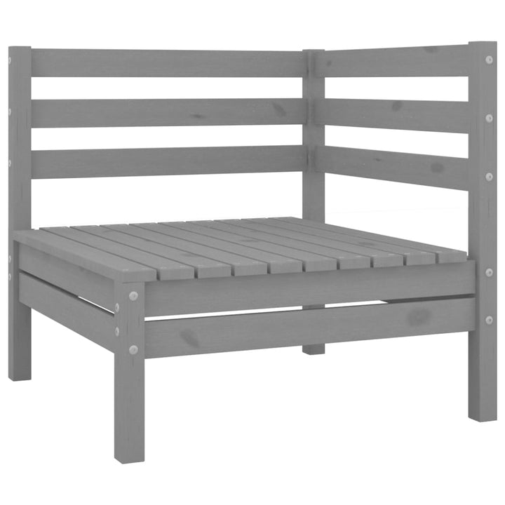 Set Mobilier Relaxare Grădină, 8 Piese, Lemn Masiv De Pin