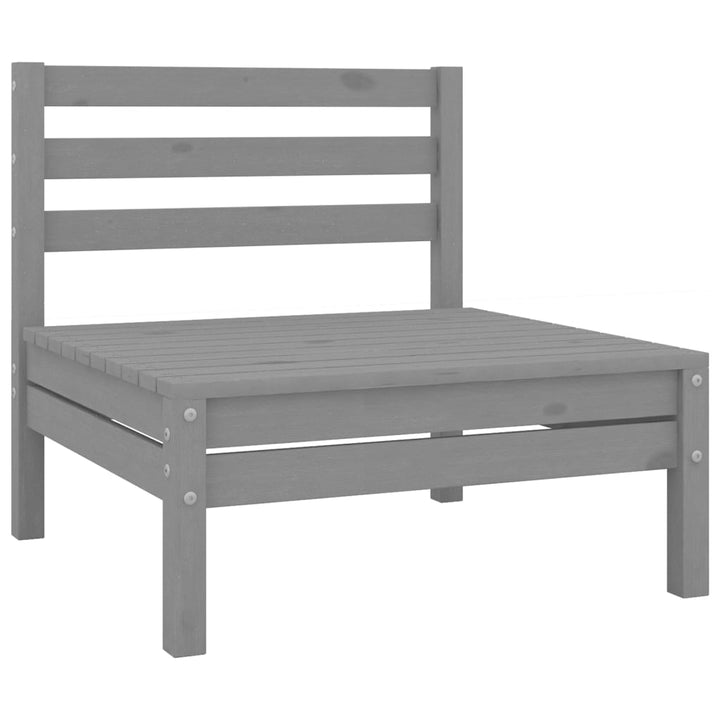 Set Mobilier Relaxare Grădină, 8 Piese, Lemn Masiv De Pin