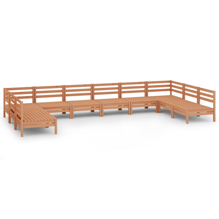 Set Relaxare De Grădină, 10 Piese, , Lemn Masiv Pin