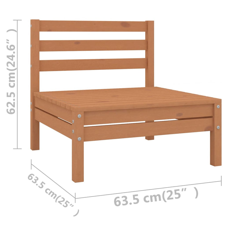 Set Relaxare De Grădină, 10 Piese, , Lemn Masiv Pin