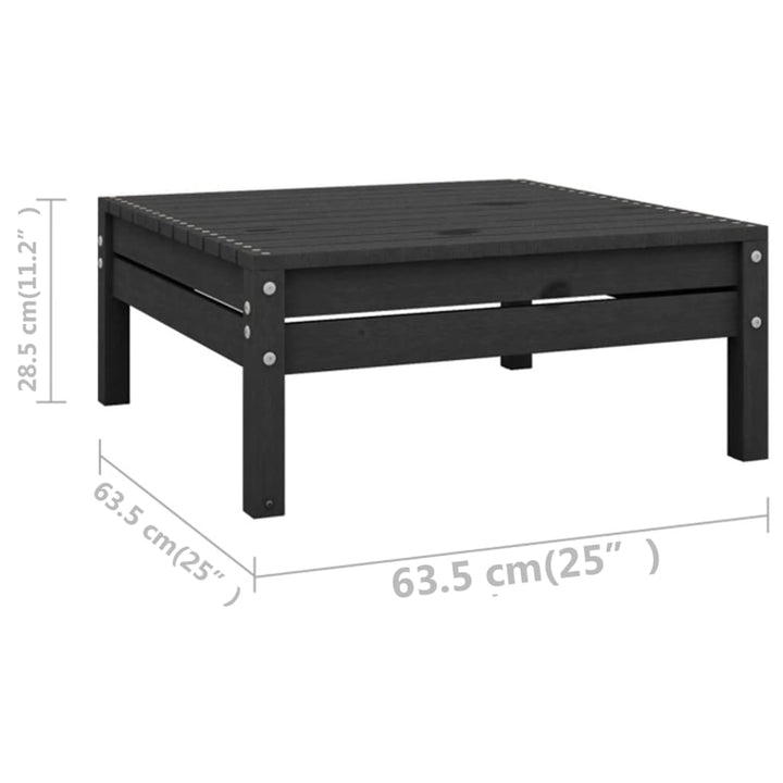 Set Mobilier Relexare Grădină, 10 Piese, , Lemn Masiv Pin