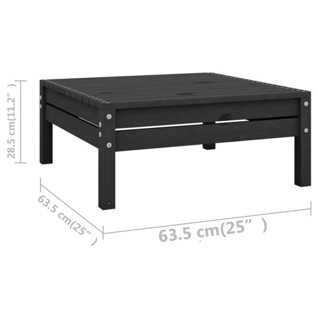 Set Mobilier Relexare Grădină, 10 Piese, , Lemn Masiv Pin